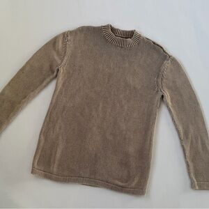 PacSun Men's Beige Crewneck Sweater